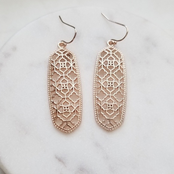 Jewelry - 5 for $25 Rose Gold Geometric Statement Earrings